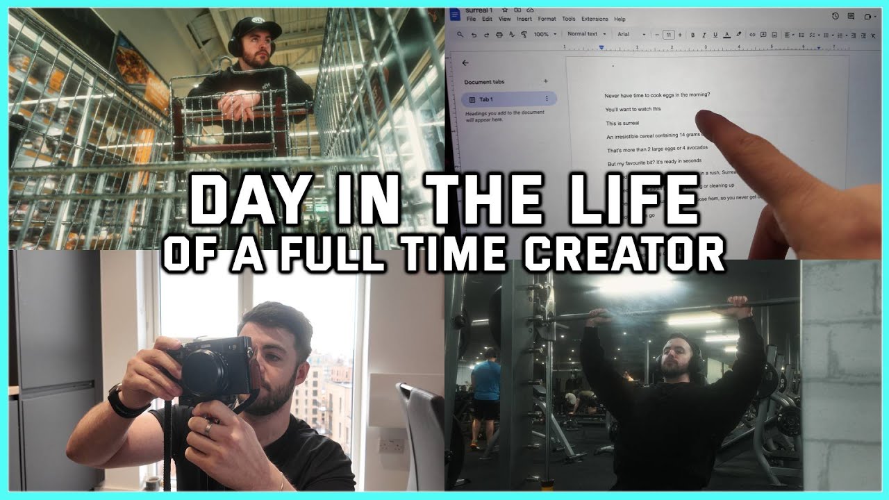 Life as a full time content creator