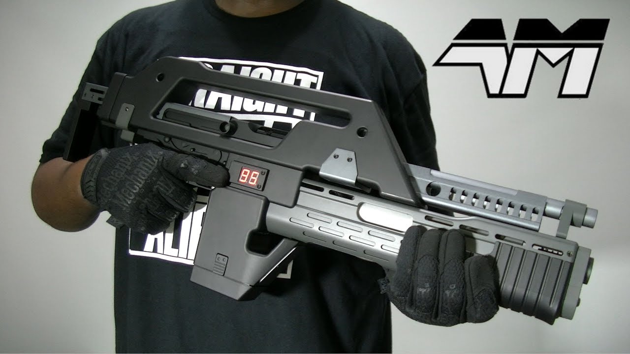 SNOW WOLF M41A PULSE RIFLE / ALIENS / Airsoft Unboxing Review / Black & Grey version!