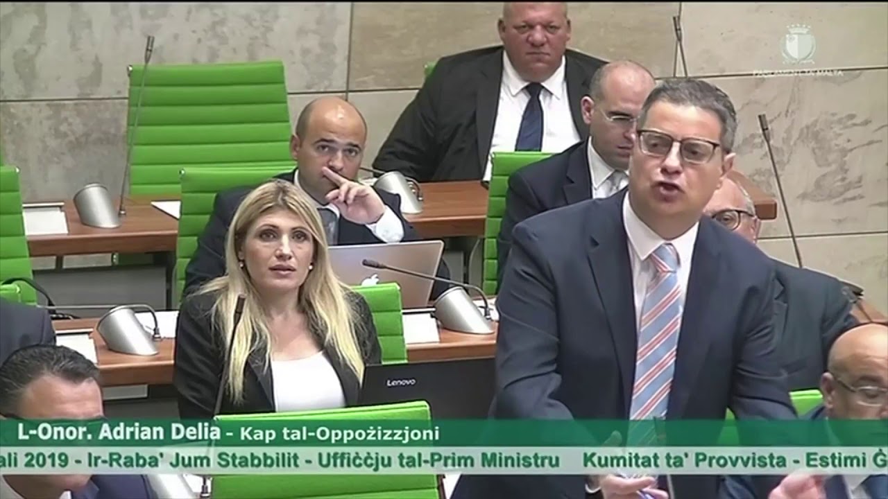 Adrian Delia fil-Parlament 01.11.18