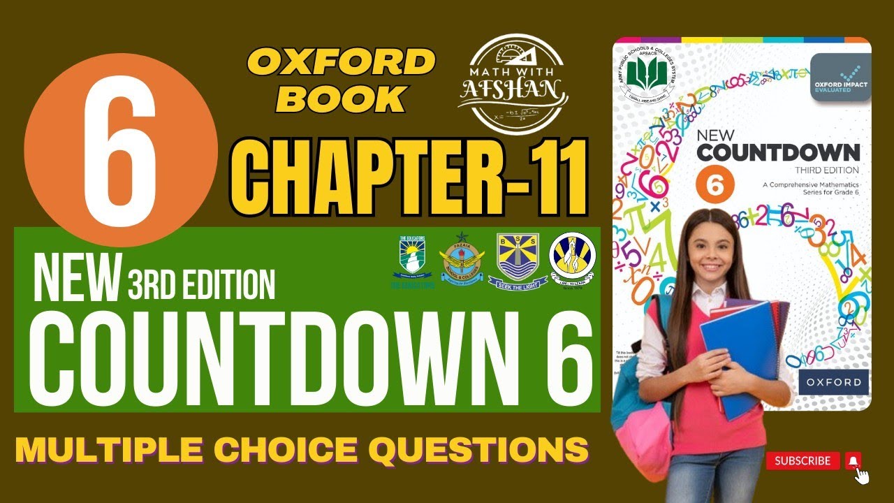 Countdown 6 Chapter 11 Multiple Choice Question | new countdown third edition | Math with Afshan