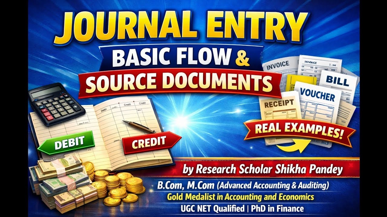 Journal Entry Explained | Basic Flow & Source Documents with Real Examples