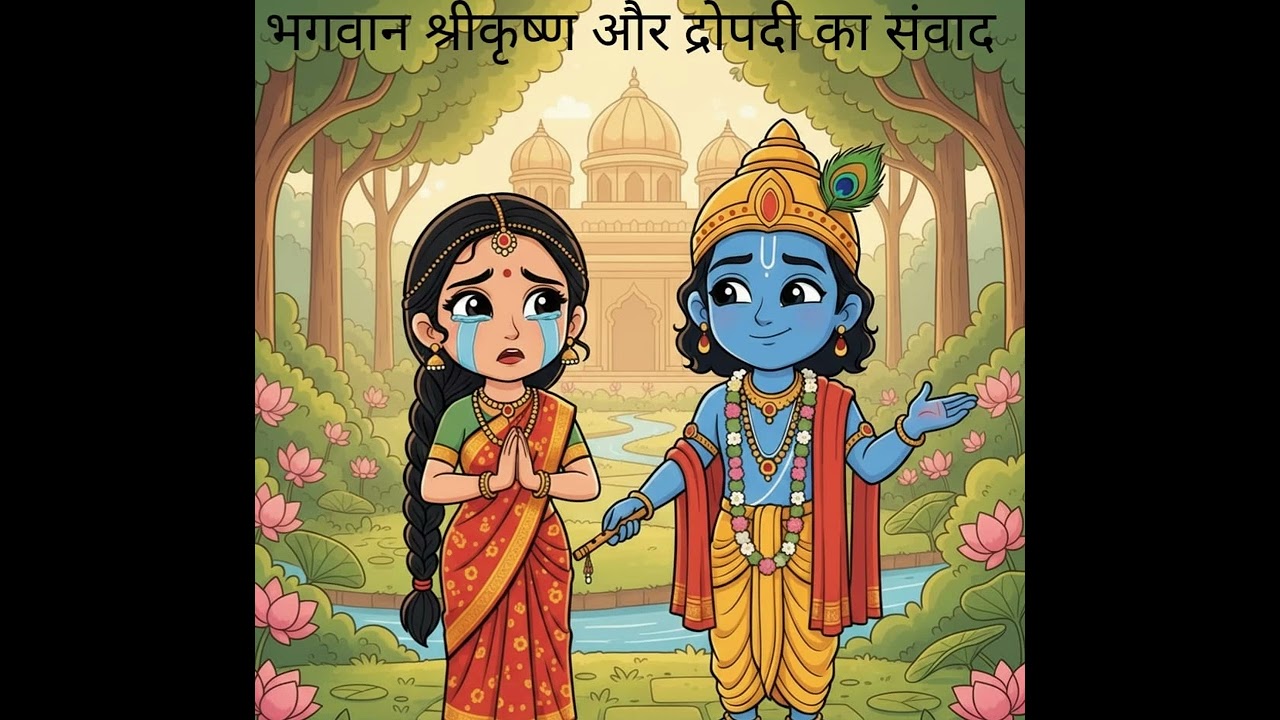 Bhagwan Shree Krishna Aur Draupadi Ka Samvad|Hindi Story#lordkrishna#krishnaji#krishna#draupadi