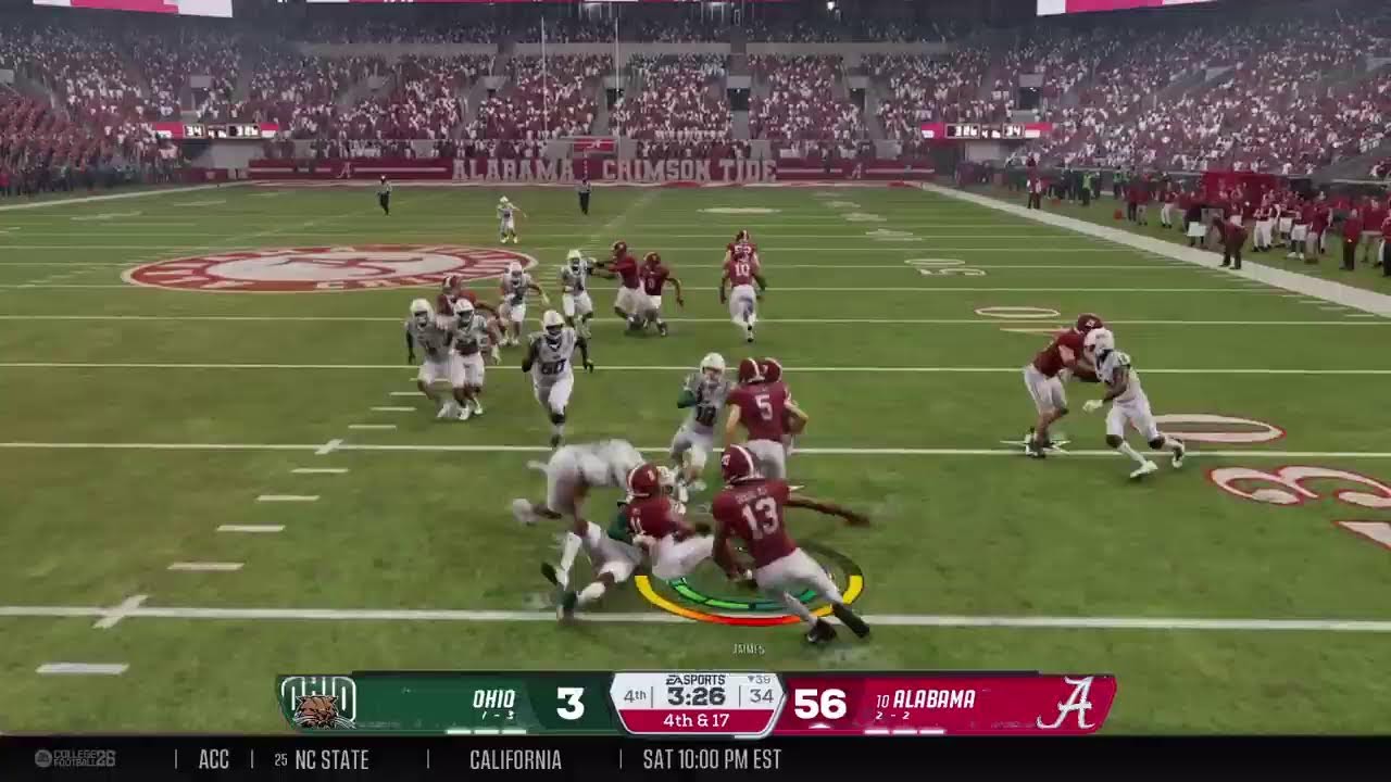 USDA CFB 26 Alabama Crimson Tide vs Ohio CPU