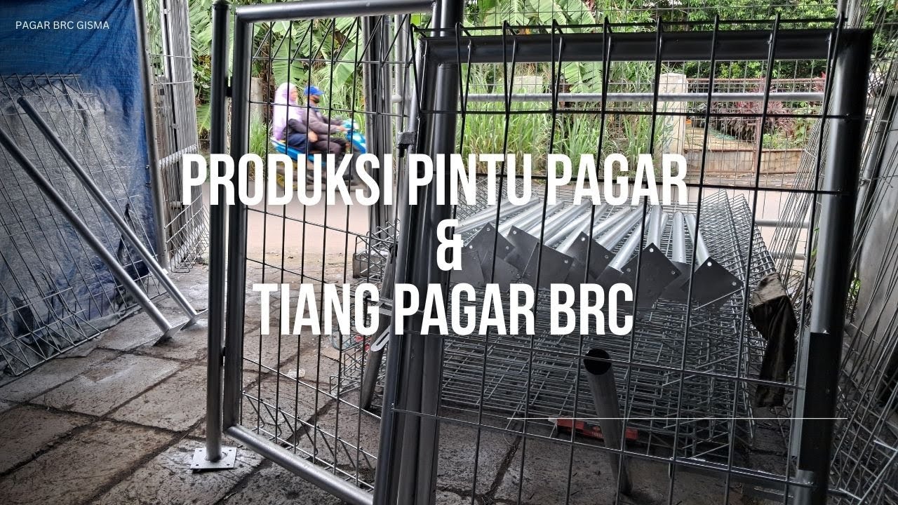 TUTORIAL CARA BUAT TIANG DAN PINTU PAGAR BUKA SWING PAGAR BRC GISMA