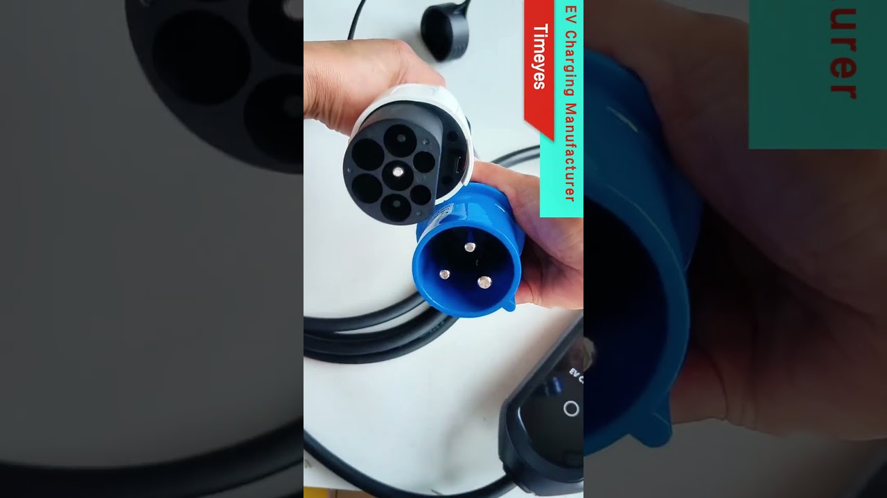 GB/T portable charging gun + blue CEE plug