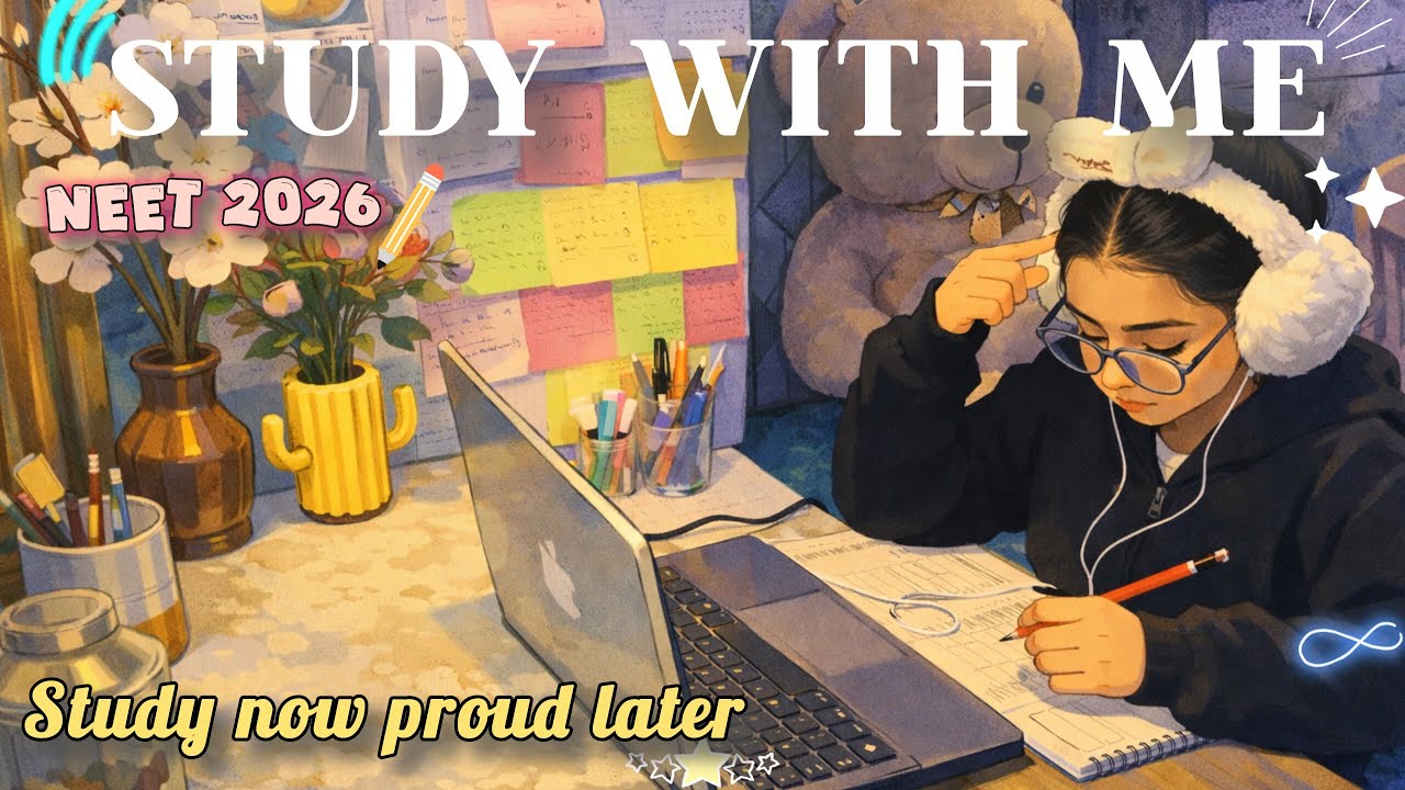 7 pm - 10 pm LIVE 🔴 | study with me | NEET | day 6 of 12 hours study