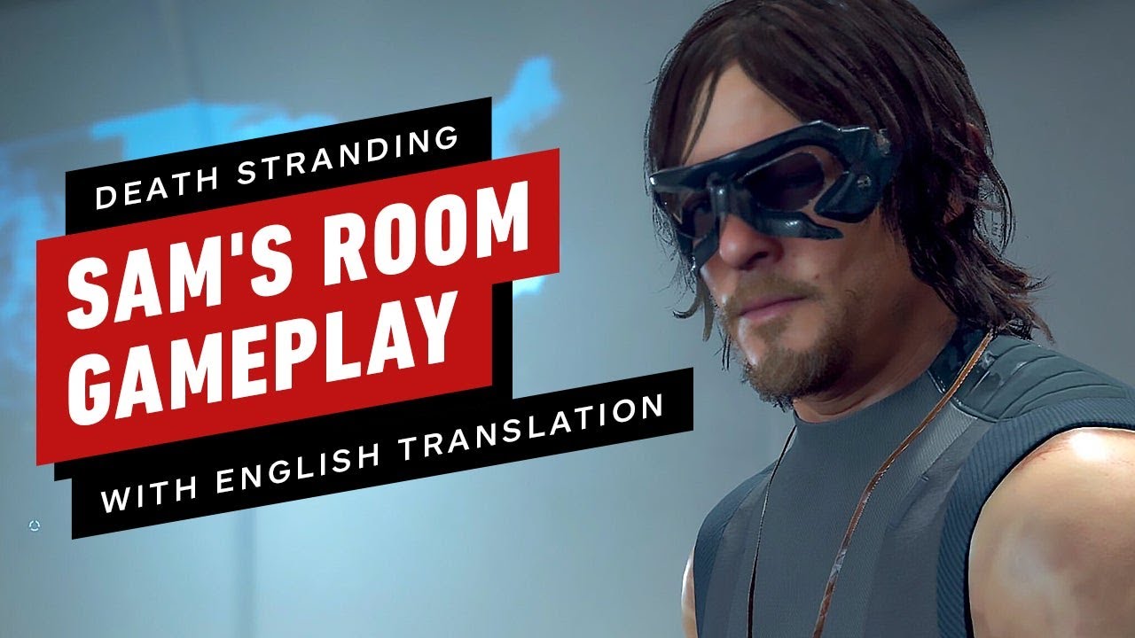 Death Stranding Gameplay: Kojima Gives a Tour of Sam's Private Room (Now In English)