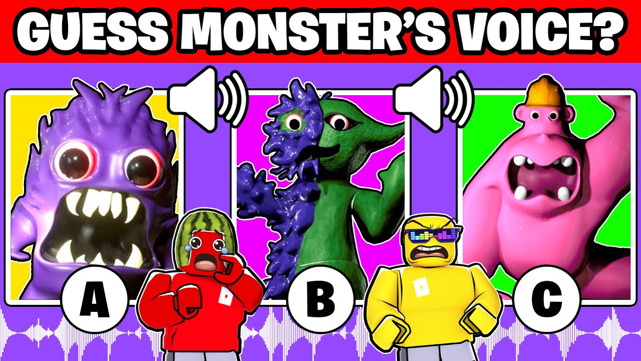 Guess the MONSTER'S VOICE (GARTEN OF BANBAN 4, ROBLOX DOORS, My Singing Monsters)