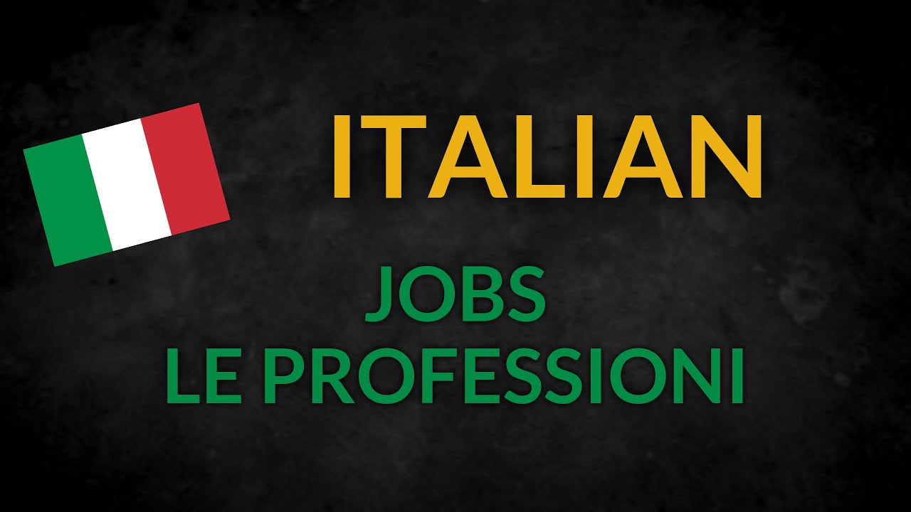 [IT] Italian vocabulary: jobs - le professioni