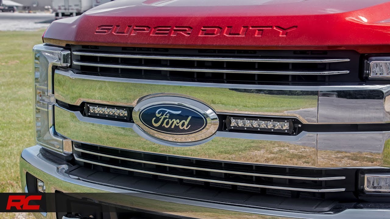 2017 Ford F-250 8-inch LED Light Bar Grille Kits by Rough Country