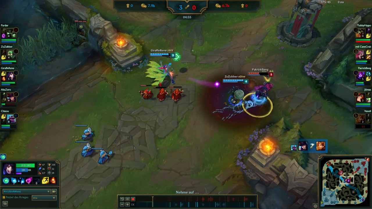 Insane Ahri flash E flash predict