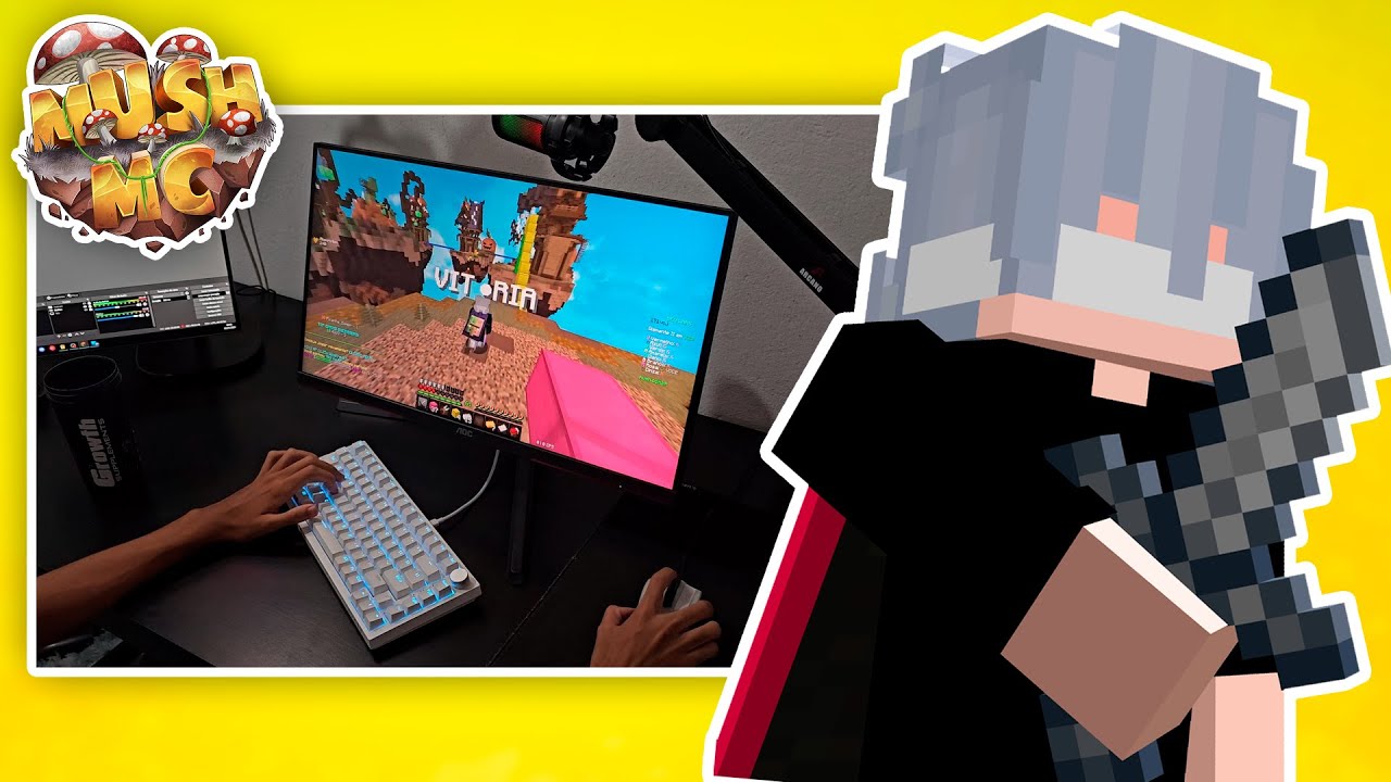 POV: Farmando MUITO XP e WINSTREAK no BEDWARS (ASMR)