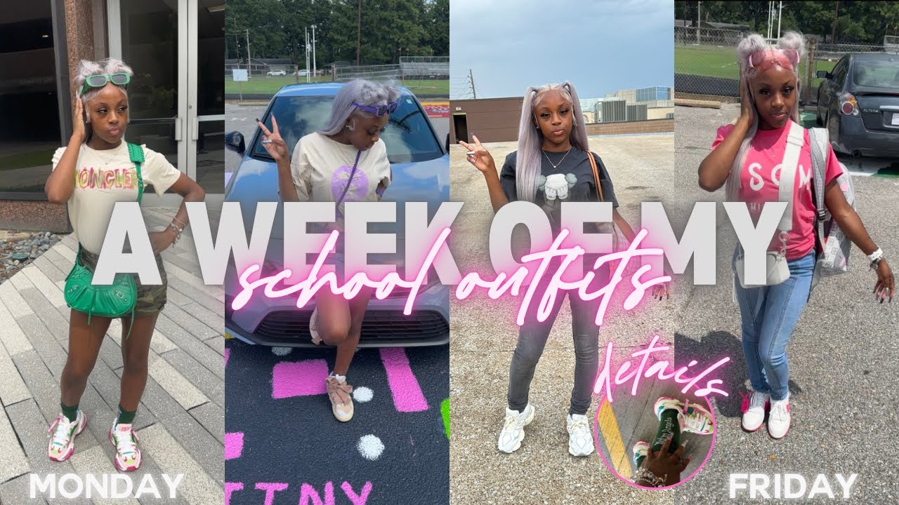 A WEEK OF MY SCHOOL OUTFITS+mini grwm||Destiny Ja’Nay