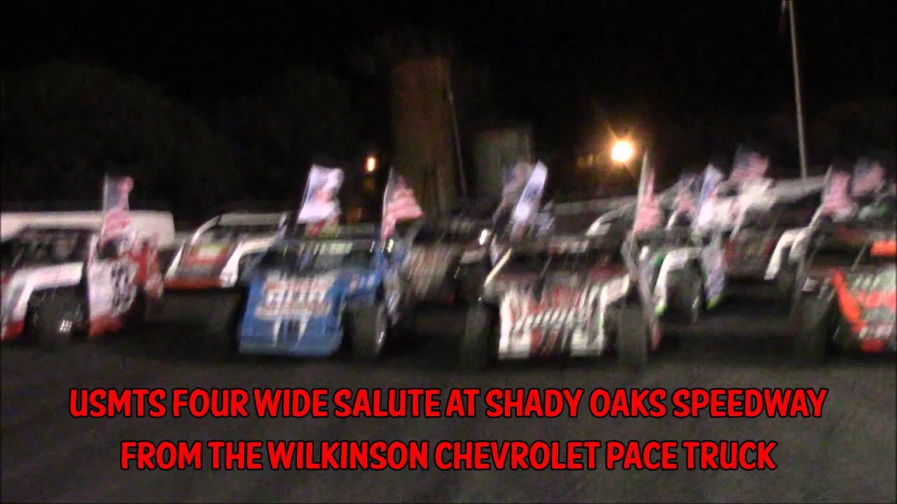 Four Wide Salute From Shady Oaks Speedway