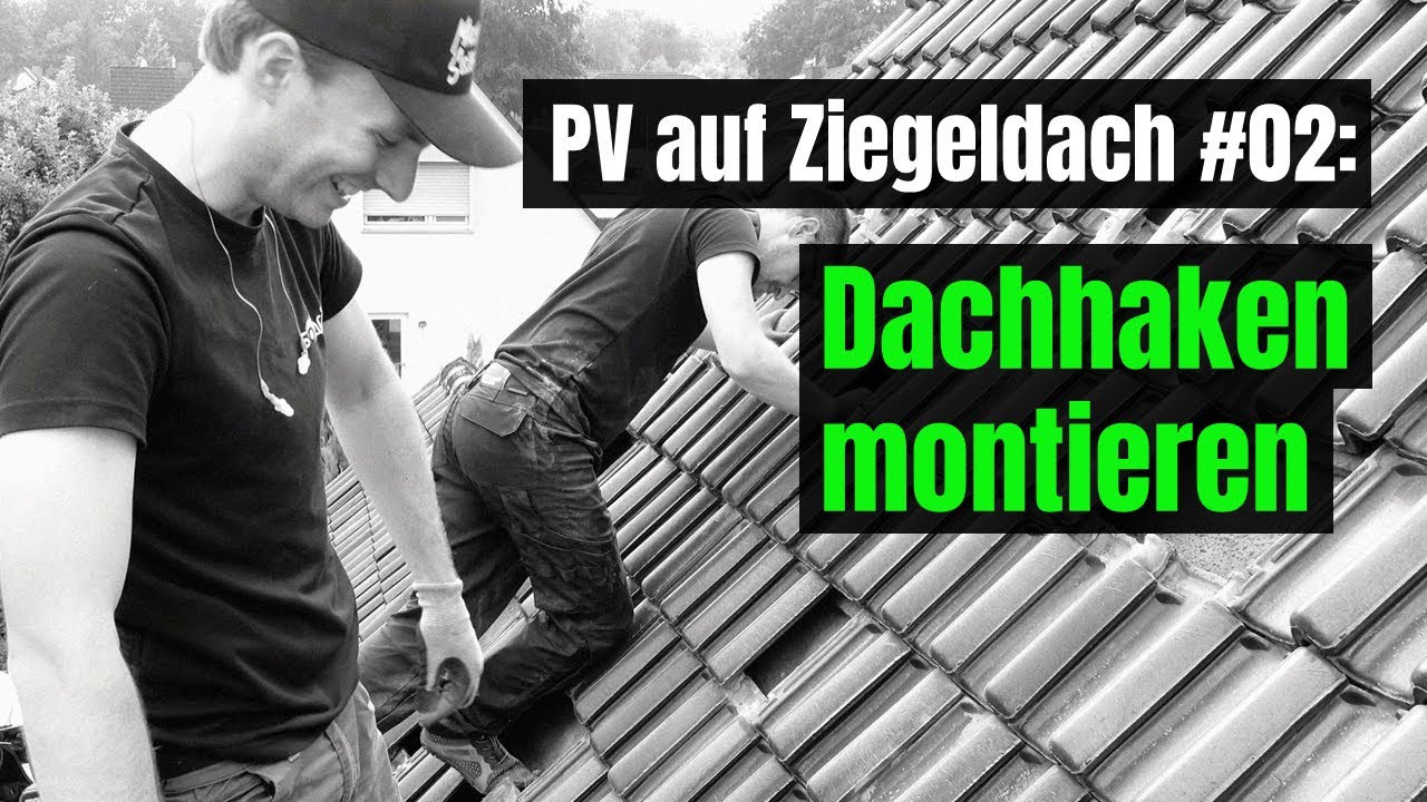 PV selbst installieren Steildach: Dachhaken montieren #02