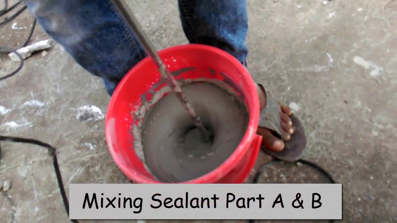 Expansion joint- sealant application