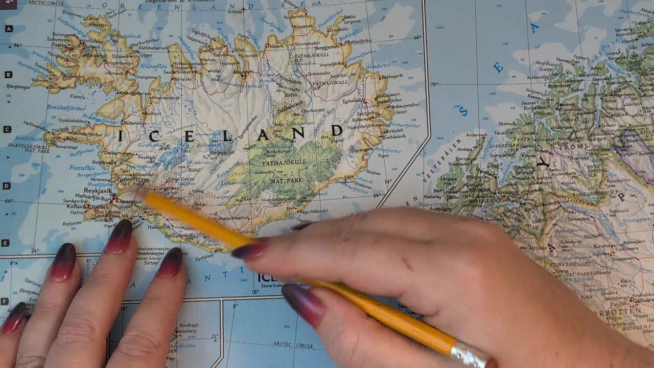 ASMR ~ Capital, Iceland (Reykjavik) History & Geography ~ Soft Spoken Map Tracing Google Earth