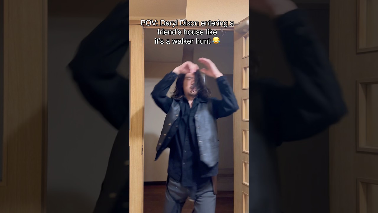 POV: Daryl Dixon enters a room like it’s a walker attack 🚪💥