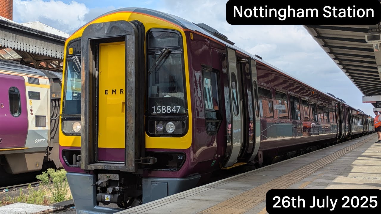 Trains and trams at Nottingham Station (26/07/2025) ft:@AddisonTransport 