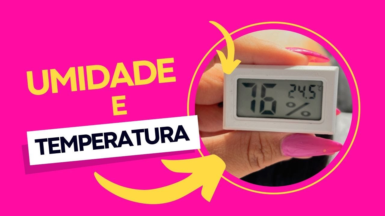 Umidade e temperatura para escolher sua cola de extensão de cílios