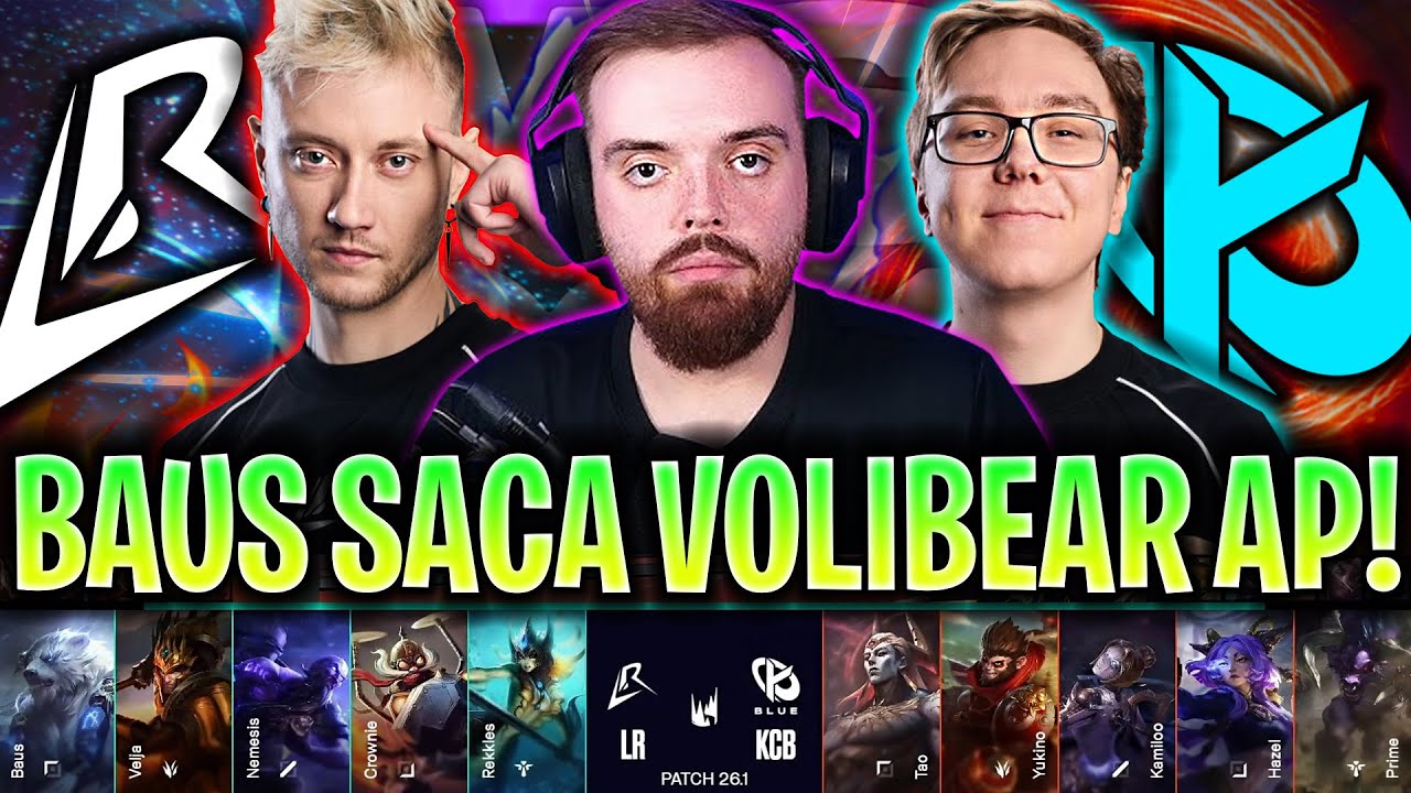 BAUS JUEGA VOLIBEAR AP EN LA LEC! 😱CASTEO IBAI!🔥 - LR vs KCB LEC VERSUS 2026 ESPAÑOL IBAI COSTREAM