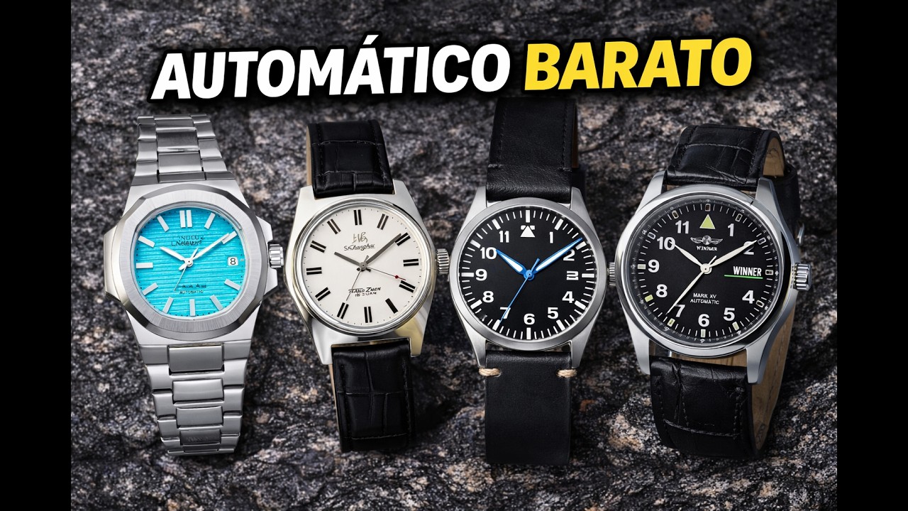 3 RELÓGIOS AUTOMÁTICOS BARATOS + 1 SURPRESA do AliExpress