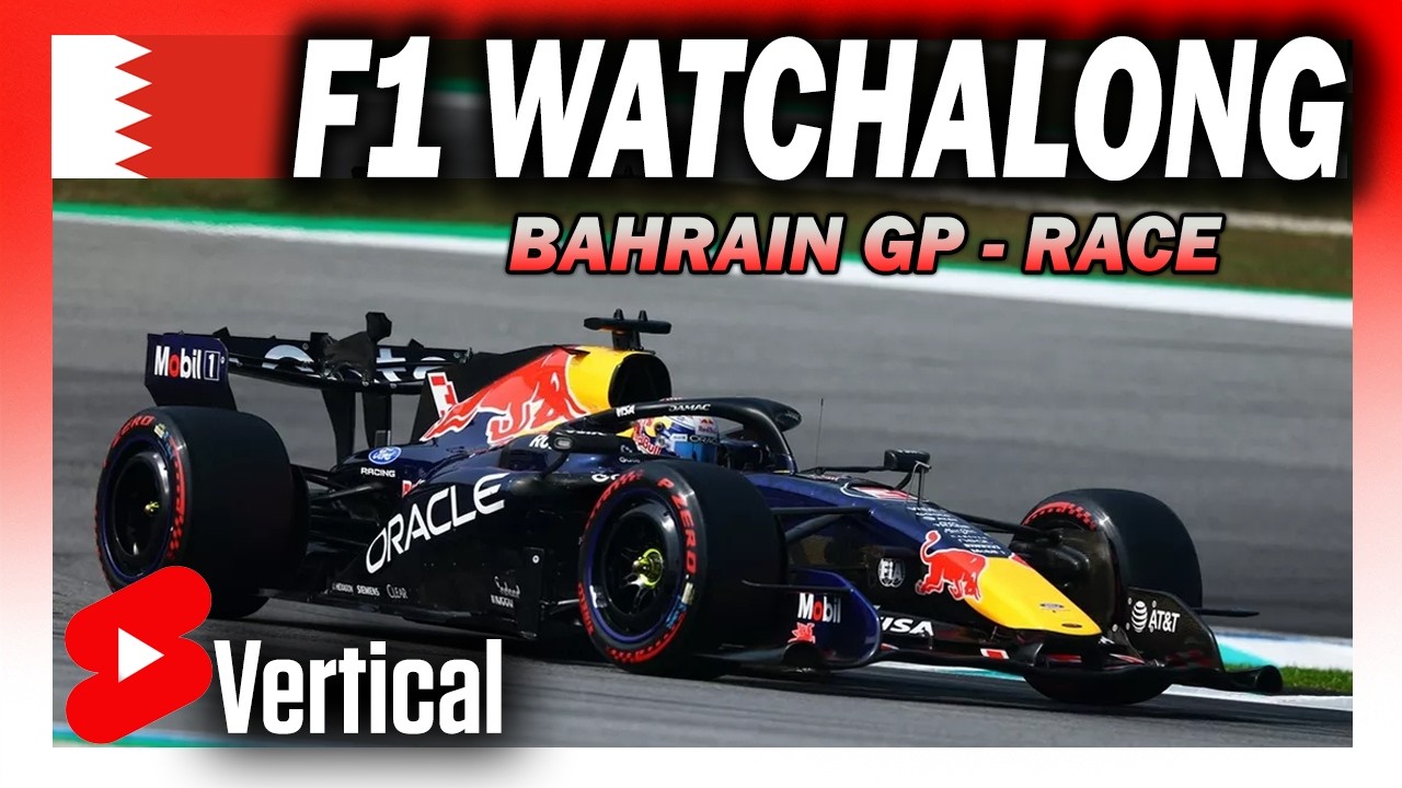 🔴 F1 Watchalong - BAHRAIN GP - RACE - with Commentary & Live Timings (Portrait)