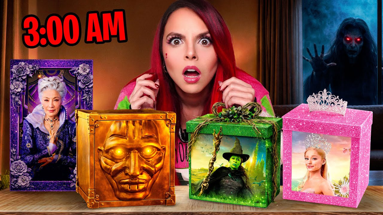 NUNCA COMPRES las CAJAS SECRETAS y MISTERIOSAS de WICKED a las 3 AM!!❌​📦​💚​