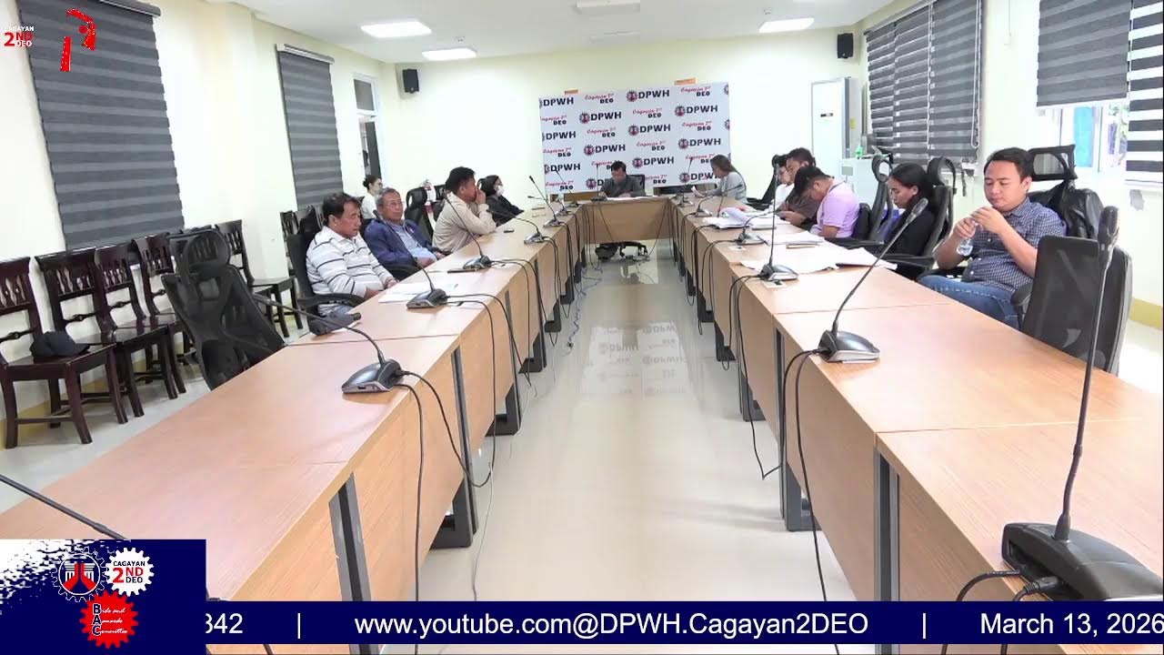 Procurement Livestream for DPWH Cagayan 2nd DEO on  March 13, 2026