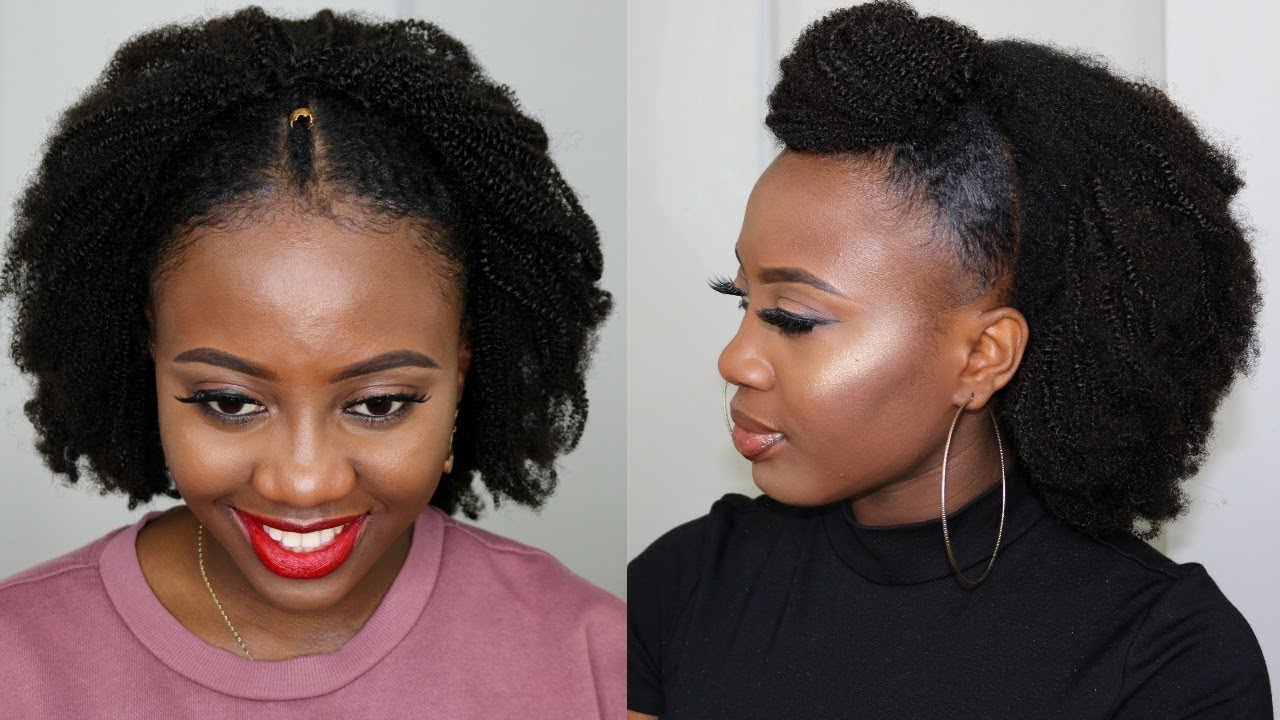 EASY HAIRSTYLES FOR SHORT NATURAL 4C Hair Tutorial | Hergivenhair