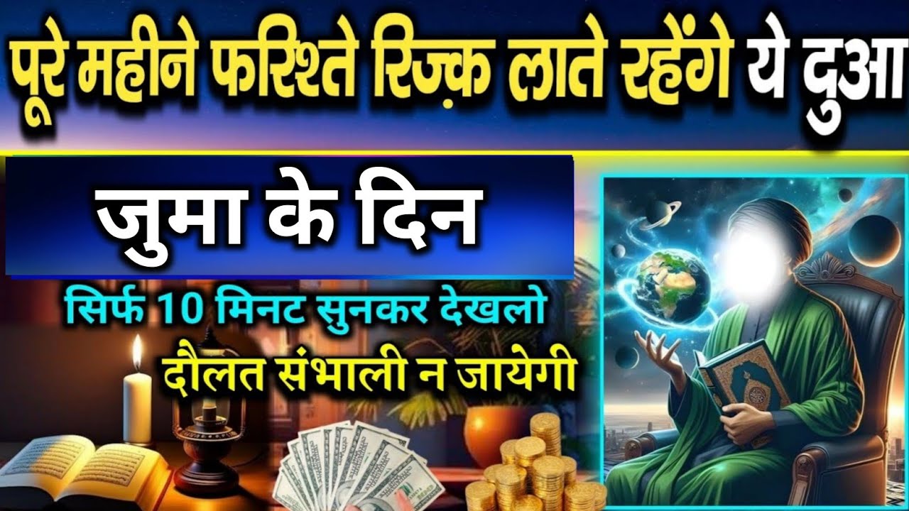 पूरे महीने फ़रिश्ते रोज़ी लाते रहेंगे || ये दुआ सुनो || Morning dua | barkat ki dua | Dua for rizq 
