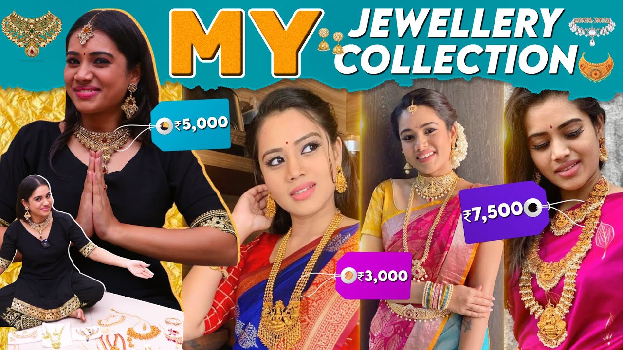 My Jewellery Collection 😍 I Necklace Collection 😇 I Aarthi Subash Vlogs