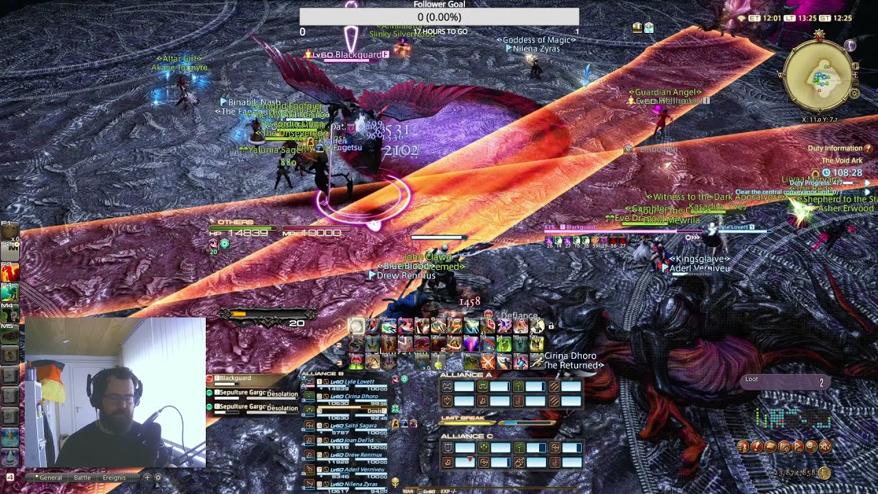 [DE] Final Fantasy 14 Die Nichts-Arche Tank full run für neue Spieler mit Kommentar und Tipps