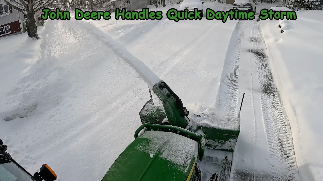 John Deere 1025R Tackles Weekend Snow Storm | Snow Short 9