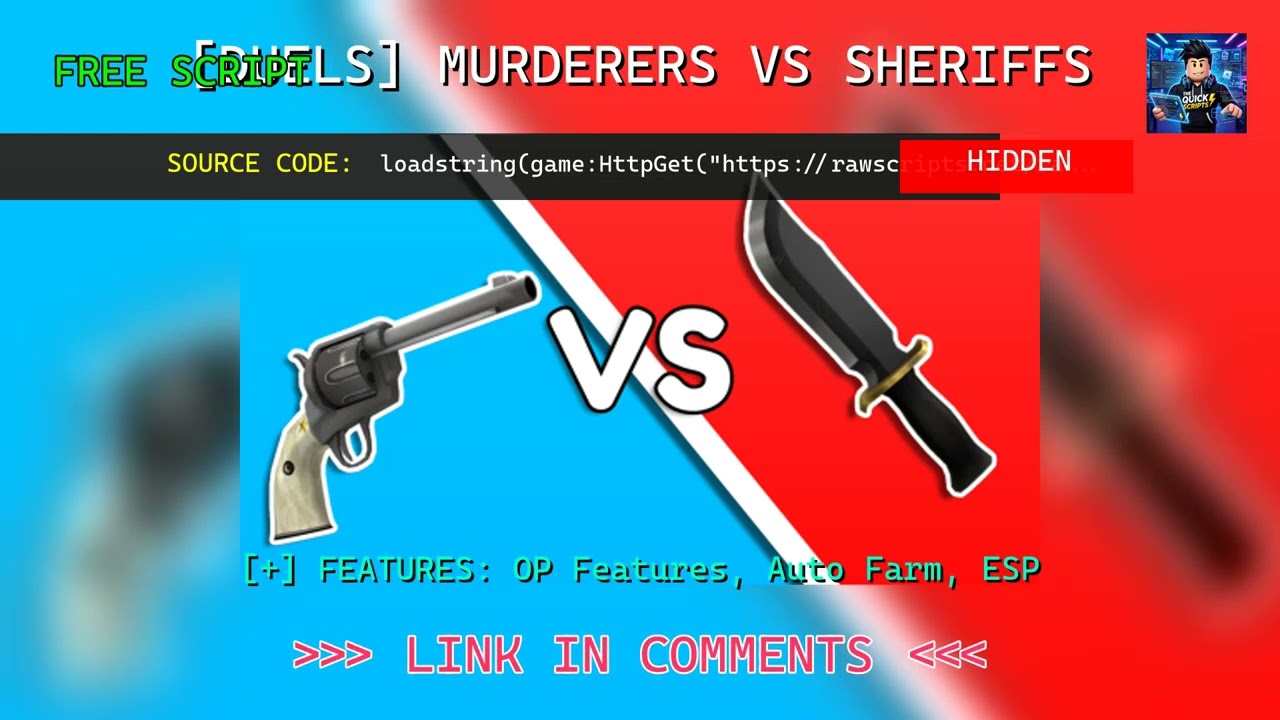 *BEST* [DUELS] Murderers VS Sheriffs Script - OP Features, Auto Farm, ESP - Pastebin