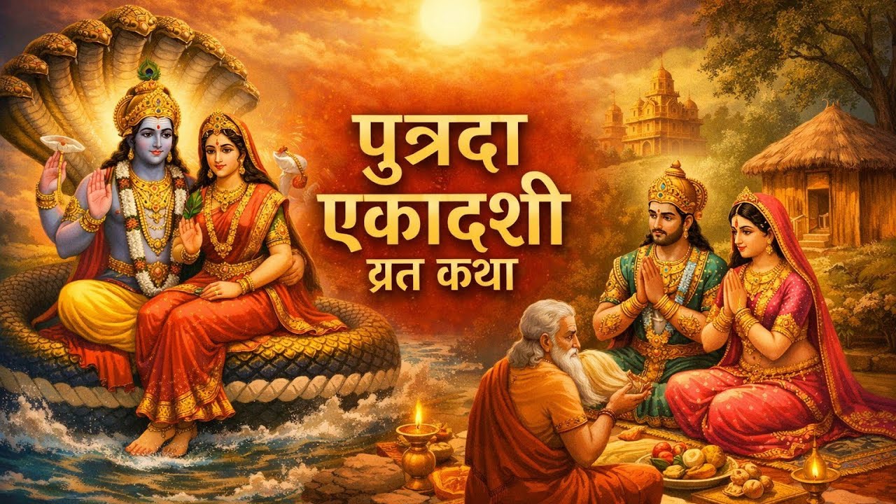 पुत्रदा एकादशी संतान प्राप्ति की कथा | संतान सुख, सौभाग्य और मोक्ष देने वाला व्रत | @omras7 