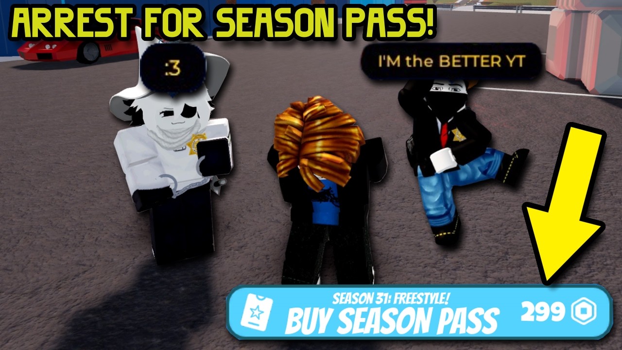 ARREST the MOST TIMES for SEASON PASS in Roblox Jailbreak