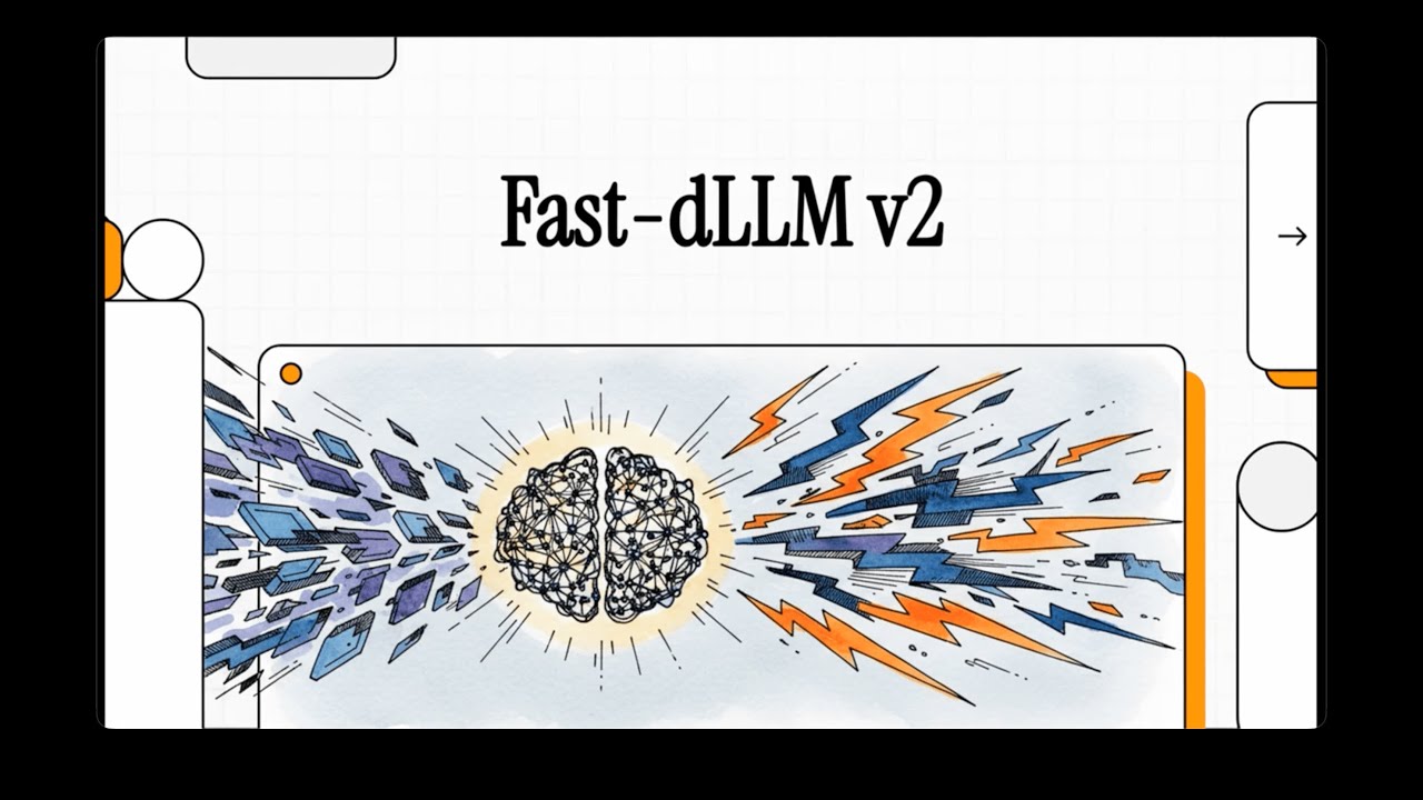 [Подкаст] Fast-dLLM v2: Эффективная блочно-диффузионная LLM