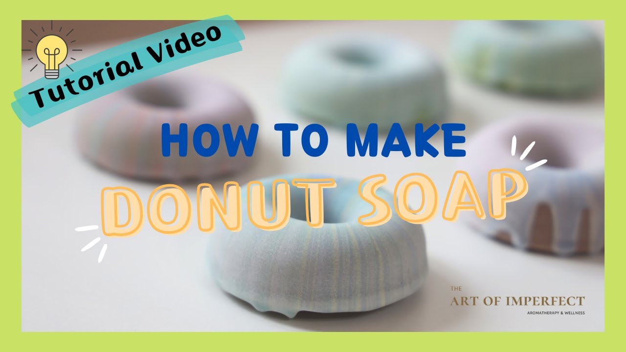 【YouTube 手工皂教學】甜甜圈手工皂｜山茶保濕皂｜Donut Design Soap｜CC字幕｜4K影片 #soapmaking #soapideas