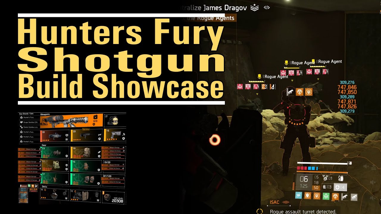 Hunters Fury Shotgun - Build Showcase - Intimidate in style - The Division 2