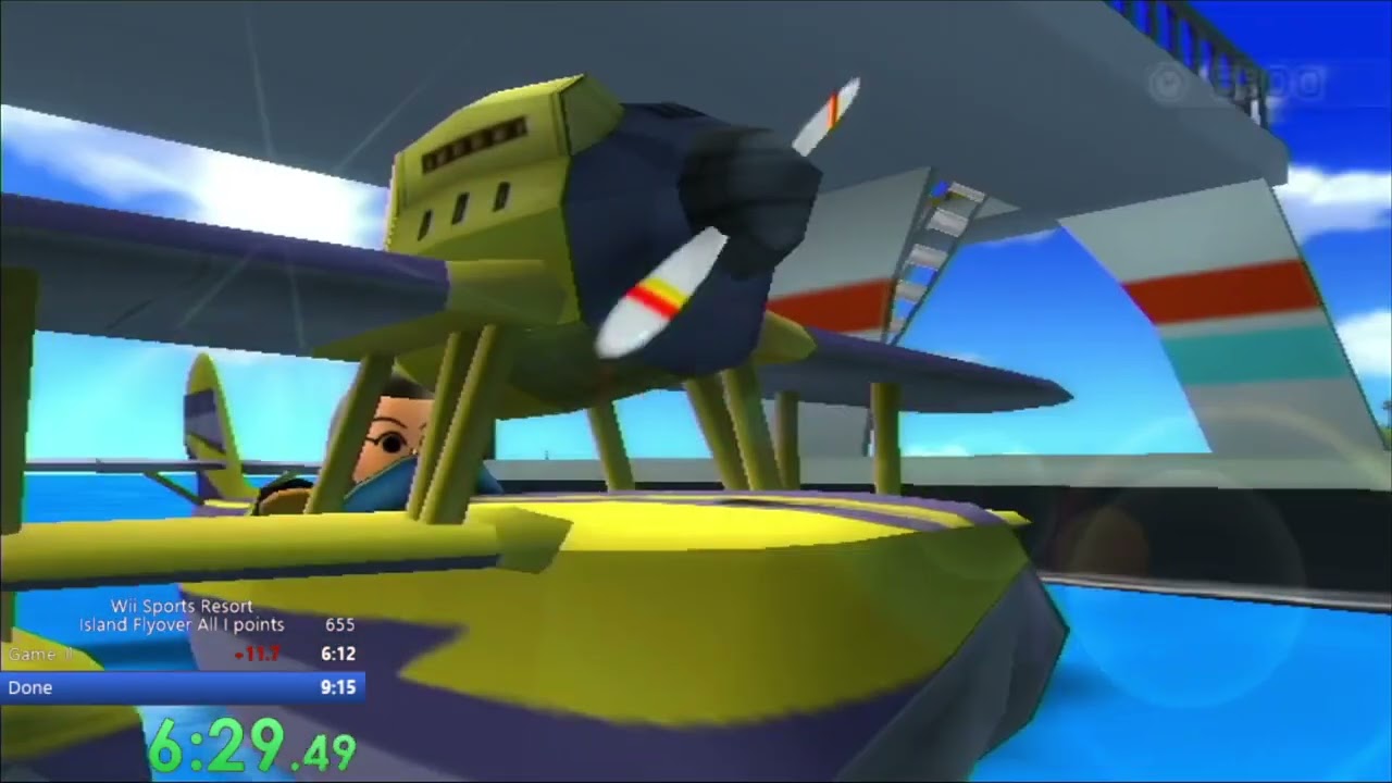 [FWR] Wii Sports Resort Island Flyover All i Points 9:13.33