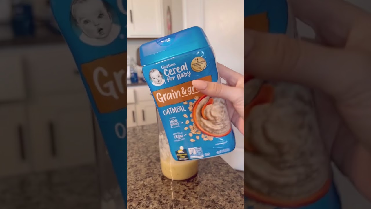 Cook with me baby&rsquo;s first food - banana oatmeal pur&eacute;e - 5 months +