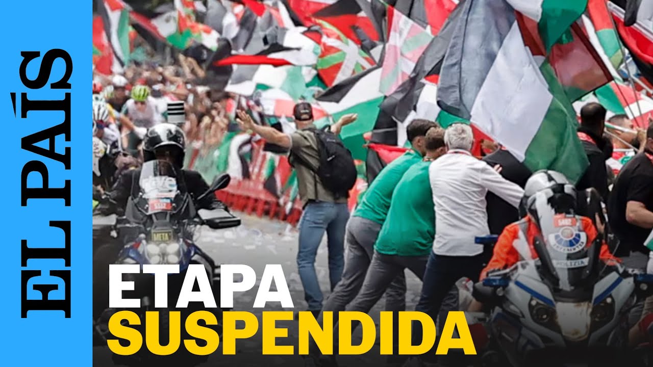VUELTA: Una protesta contra Israel obliga a suspender la undécima etapa