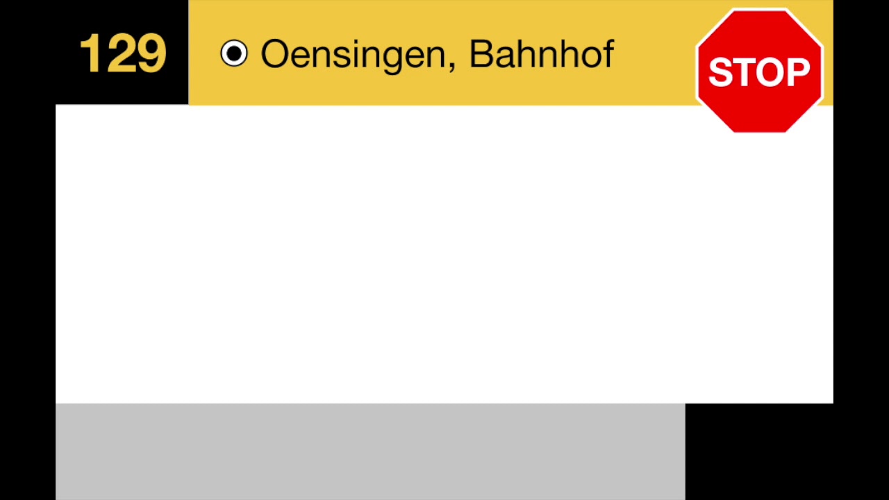 PostAuto Ansage - Oensingen Bahnhof Auf Wiedersehen - 129 Gänsbrunnen-Balsthal-Oensingen