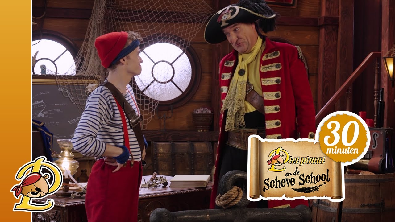 ⛵ 30 minuten Piet Piraat en de Scheve School! | Compilatie ⏱️