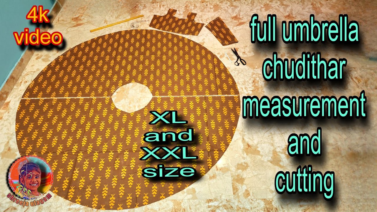 full umbrella chudithar measurement and cutting in tamil #diy
