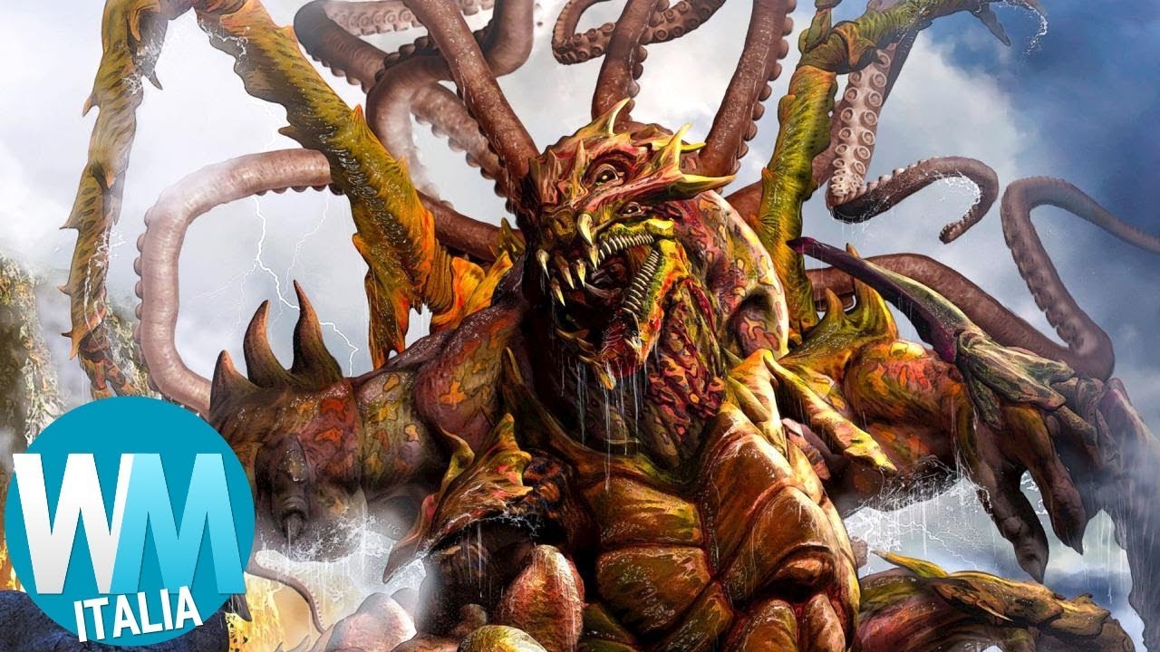 Top 10 CREATURE MITOLOGICHE più SPAVENTOSE!