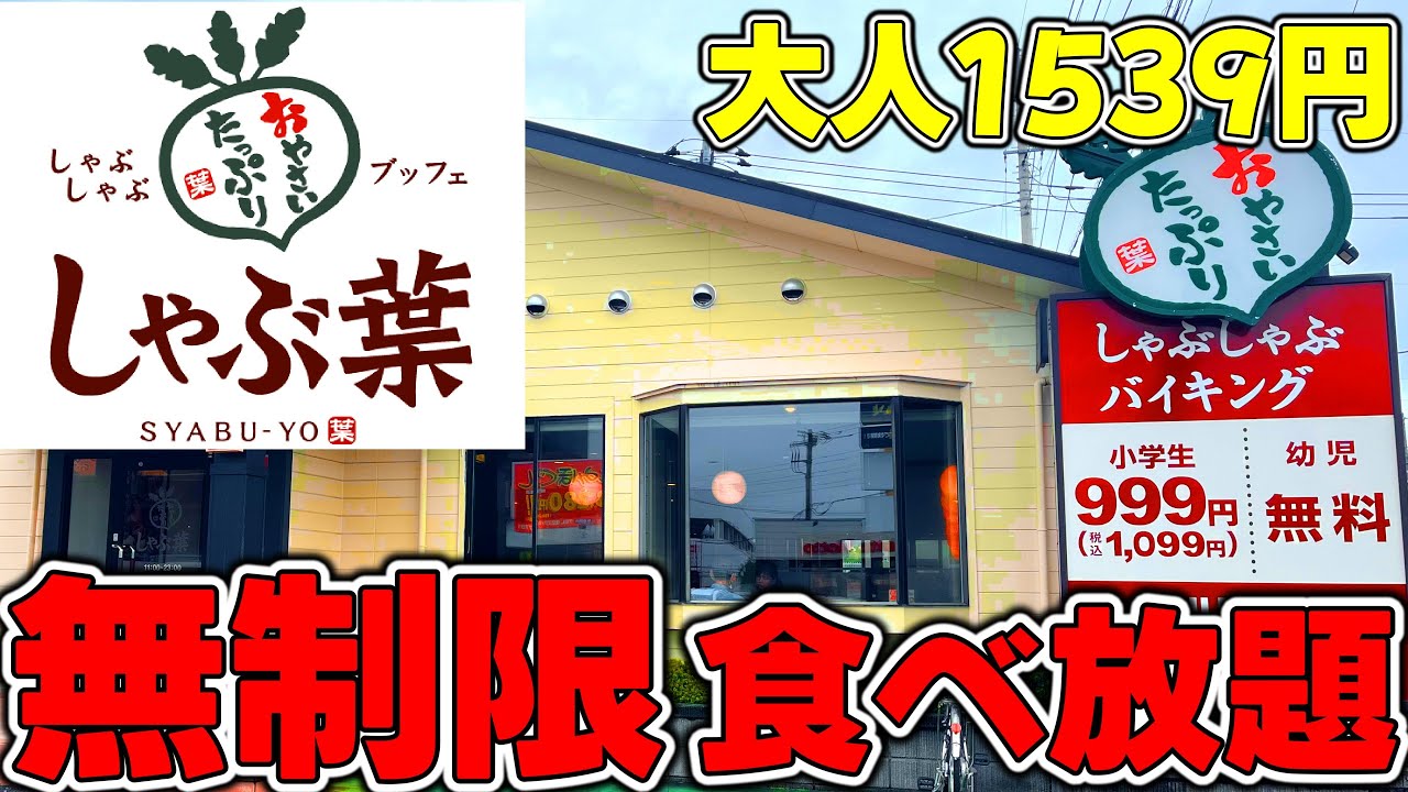 【無制限食べ放題】しゃぶ葉1539円でしゃぶしゃぶランチは満足度が高すぎた
