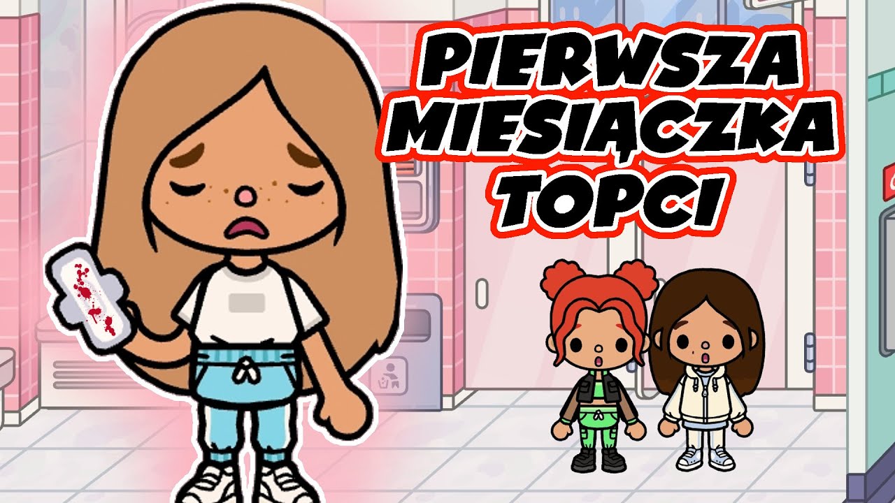 TOCA BOCA DOSTAŁAM OKRES W SZKOLE 😥 PIERWSZA MIESIĄCZKA TOCA LIFE WORLD