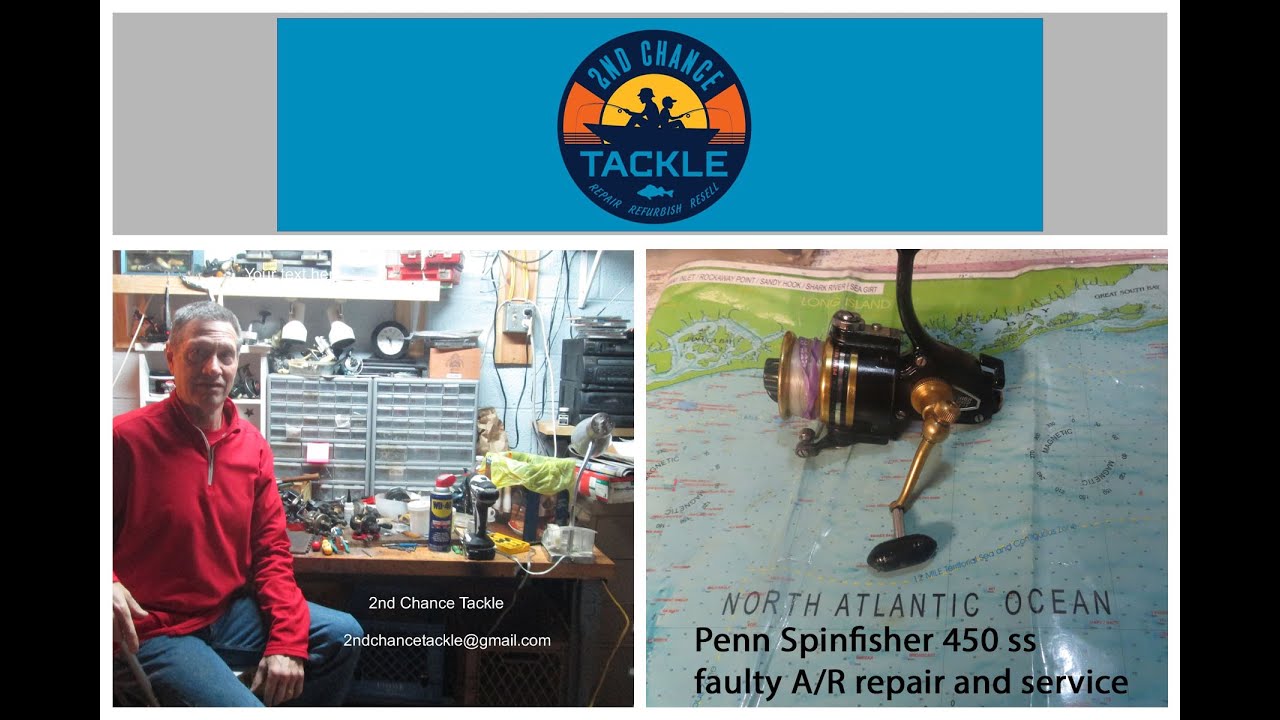 Penn Spinfisher 450SS fishing reel how to repair a faulty anti reverse and service the reel